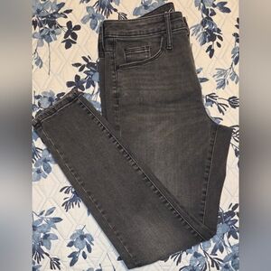 Universal Thread Gray Wash Skinny Jeans Size 10 Mid Rise Stretch Denim